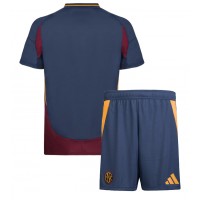 Camisa de Futebol AS Roma Equipamento Alternativo Infantil 2024-25 Manga Curta (+ Calças curtas)